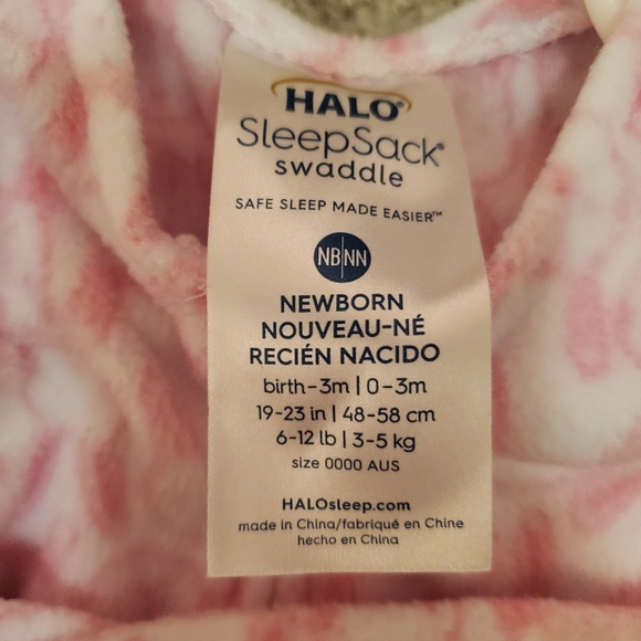Halo Sleepsack Swaddle fleece, newborn 0-3m - Picture 3 of 5